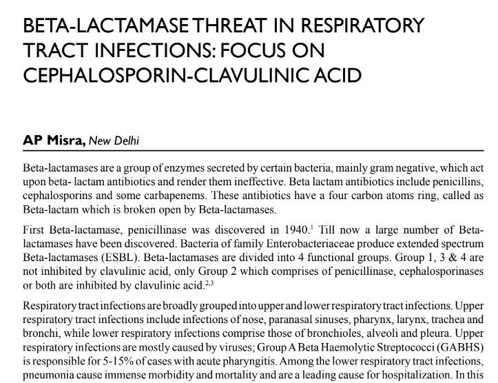 CPZ_Vs_PIP-TAZO_70_percentage_Vs_60_percentage_in_Pneumonia