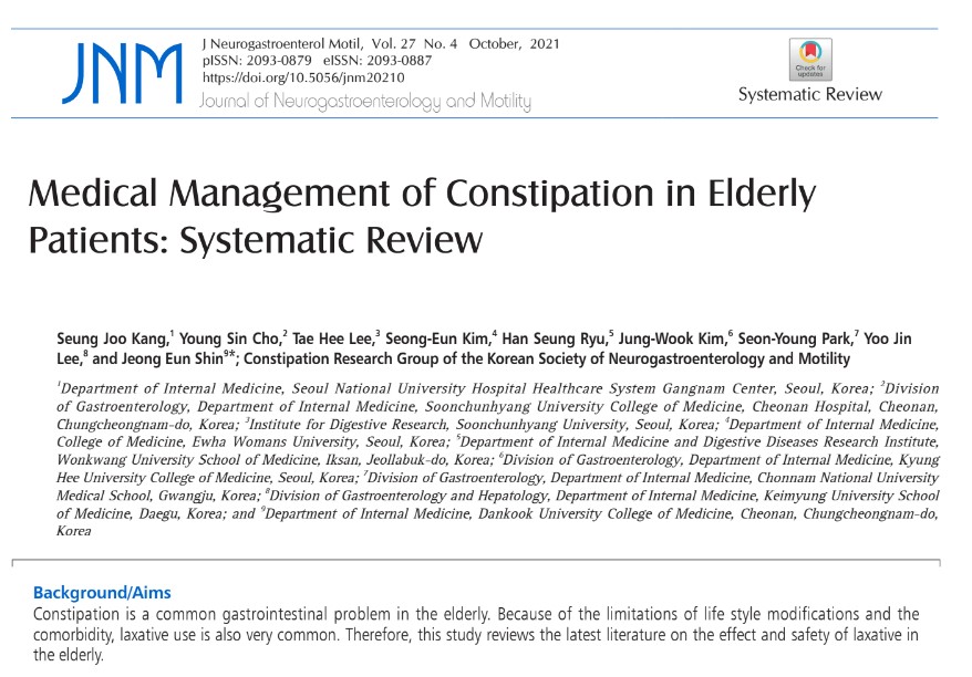 Kang2021 2022 Updates Pegclear Among Laxatives Polyethylene Glycol is  Safe and Effective in Long-term Use of About 6 Months in Elderly Patients