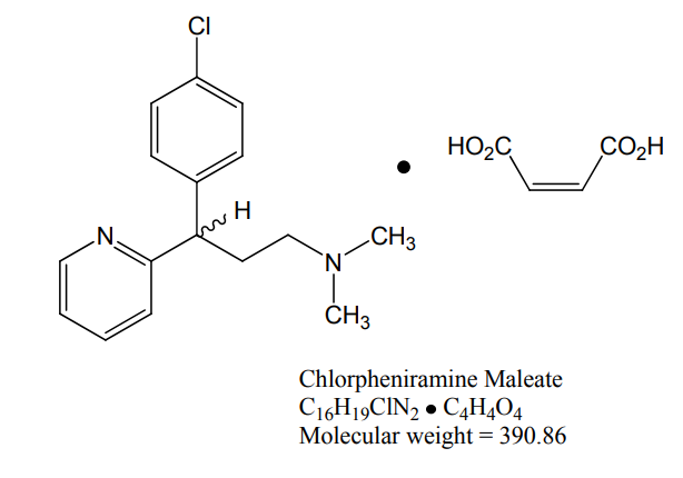 Chlorpheniramine_Maleate_structure