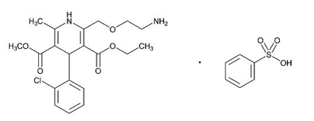 Olbet AM 20 and 40 7.0 image Structural formula for amlodipine besylate