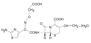 C tax O XL 200 Structural formula for cefixime 7.0 image