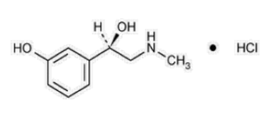 phenylephrine-hydrochloride-chemcial-formula