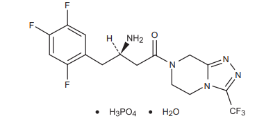 Zensita MP Sitagliptin structure