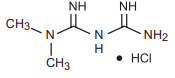 Zensita MP Metformin hydrochloride structure