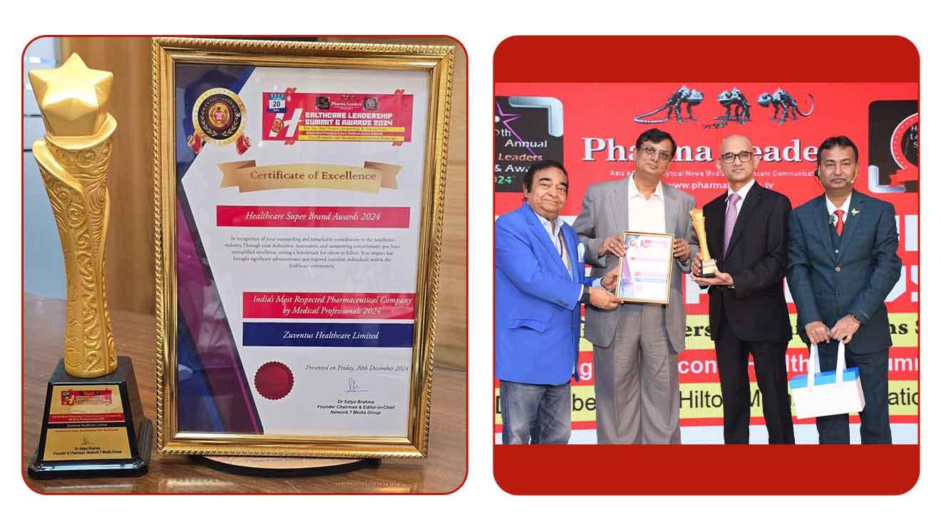 Award for India's Most Respected Pharmaceutical Company by Medical Professionals 2024