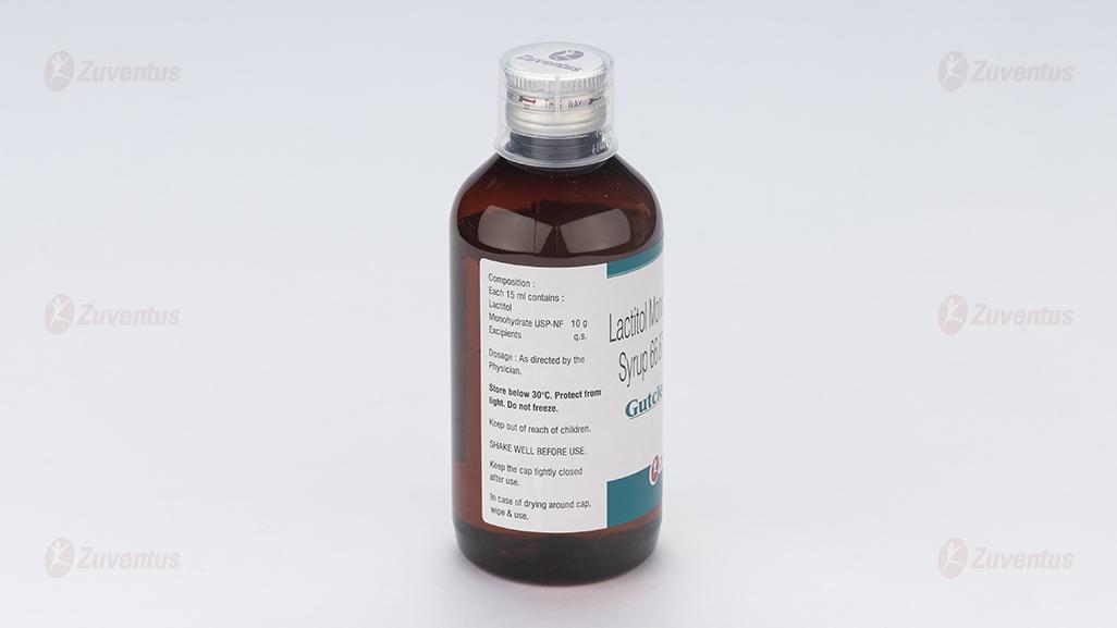 Gutclear 100 and 200 ml Syrup Gastrointestinal Lactitol Monohydrate